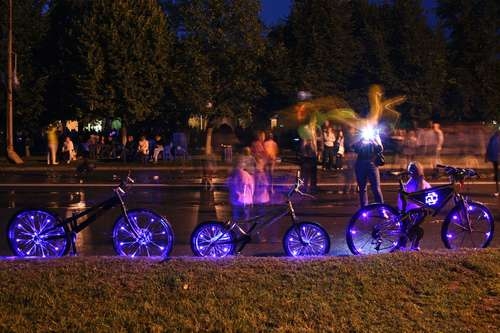 Светодиодная подсветка колёс велосипеда своими руками